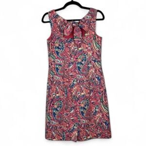 Talbots Multicolor Paisley Dress size 10